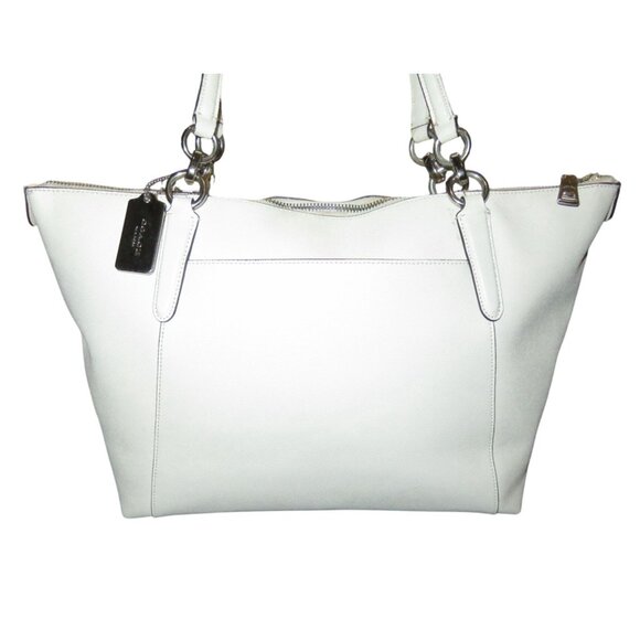 SOLD Coach 2018 Ava Heart Bandana Rivets Crossgrain Leather Embellished tote - Picture 2 of 16